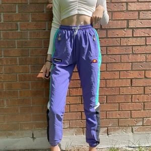 Purple Ellesse Track Pants